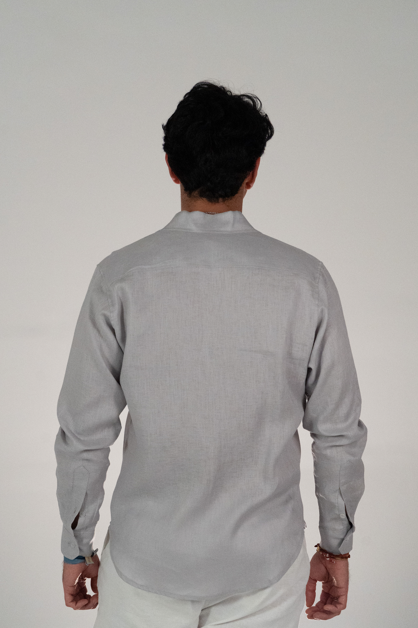 Camisa de manga larga Gris