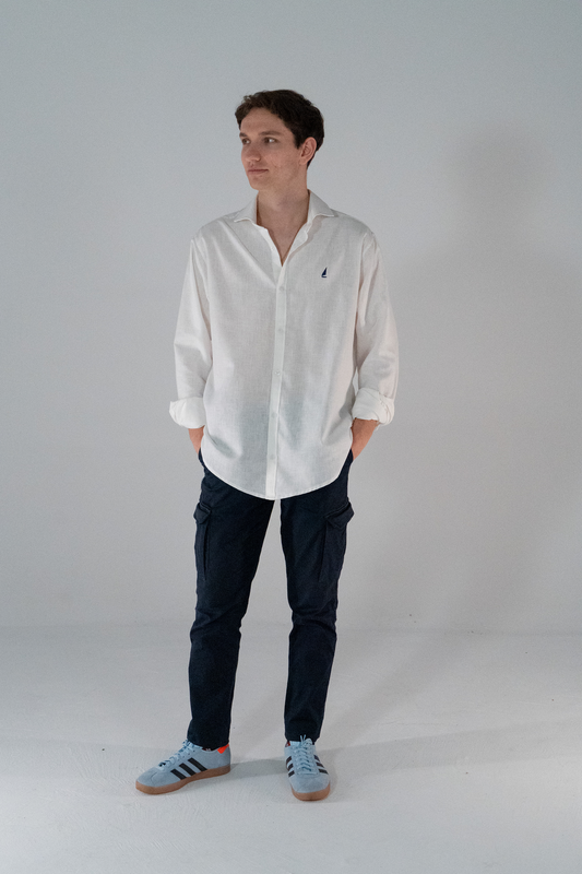 Camisa de manga larga Blanca