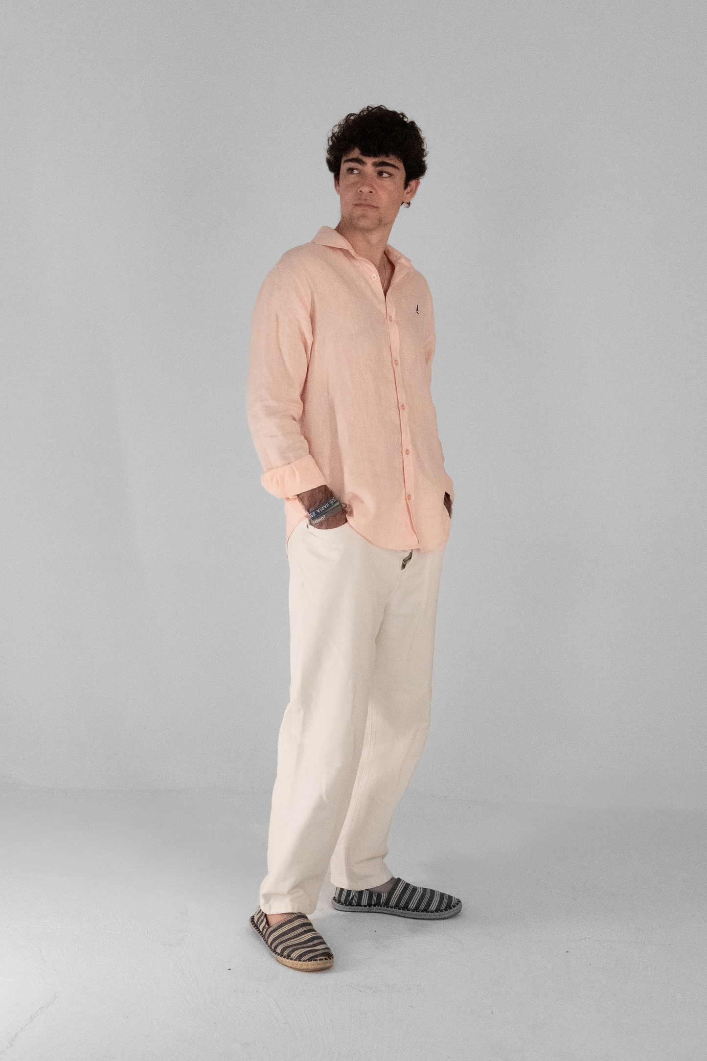 Camisa de manga larga Salmón