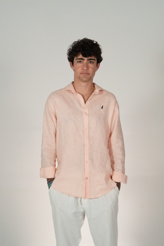 Camisa de manga larga Salmón